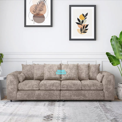 Alaska  Fabric 4 Seater Scatterback Sofa