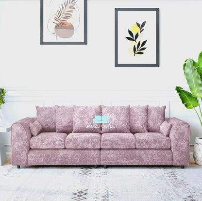 Alaska  Fabric 4 Seater Scatterback Sofa