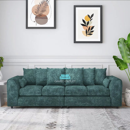 Alaska  Fabric 4 Seater Scatterback Sofa