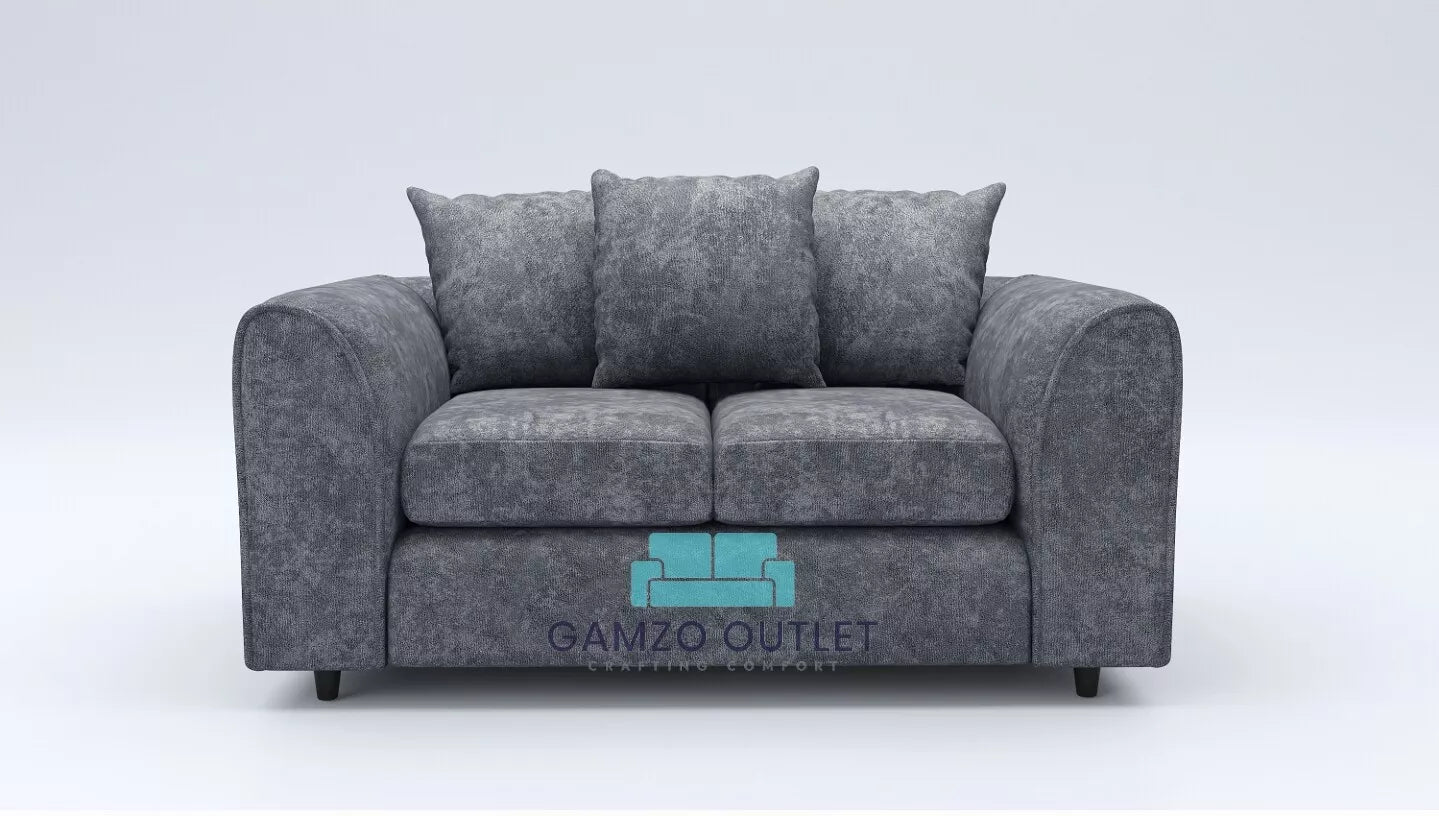 Alaska Fabric 2 Seater Scatter Back Sofa