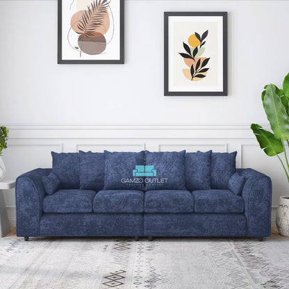 Alaska  Fabric 4 Seater Scatterback Sofa