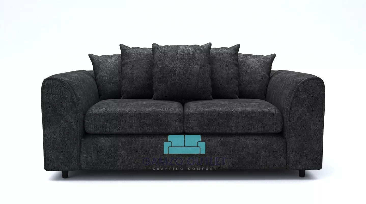 Alaska Fabric 3 Seater Scatter Back Sofa