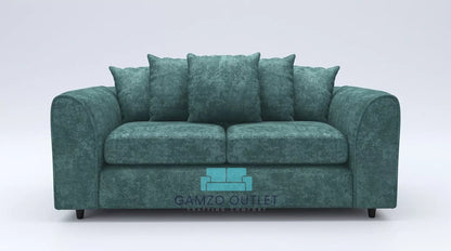 Alaska Fabric 3 Seater Scatter Back Sofa