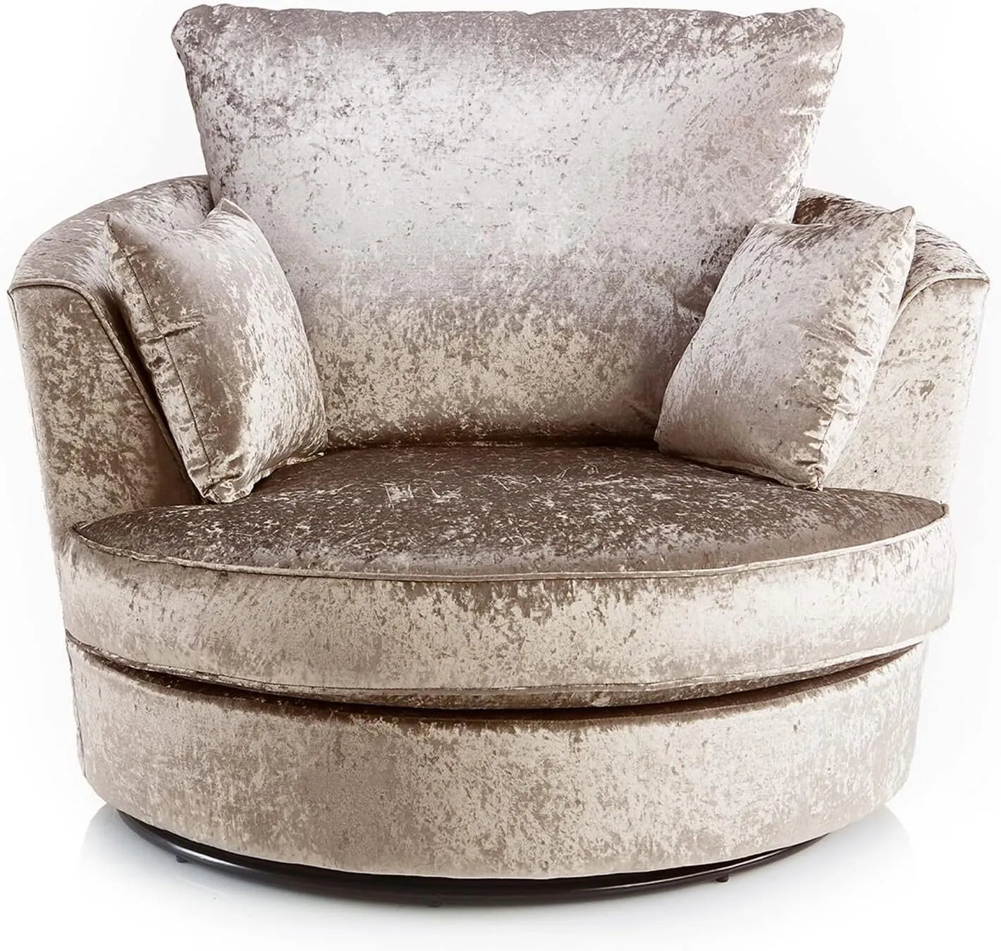 Crushed Velvet Swivel Chair