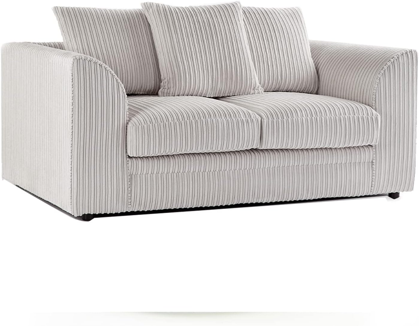 Jumbo Cord Fabric 2 Seater Scatter Back Sofa