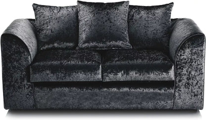 Crushed Velvet 2 Seater Scatter Back Sofa