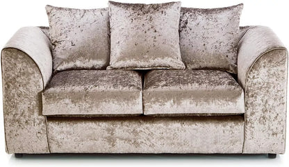 Crushed Velvet 2 Seater Scatter Back Sofa