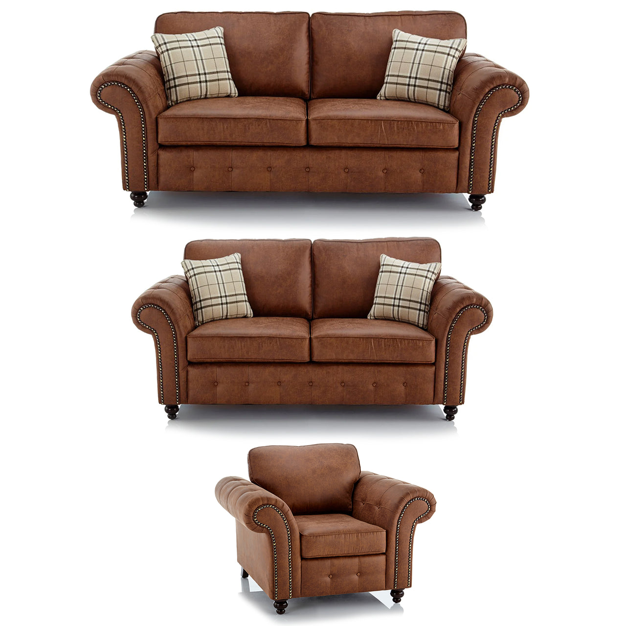 OAKLAND FULL BACK SOFA SET