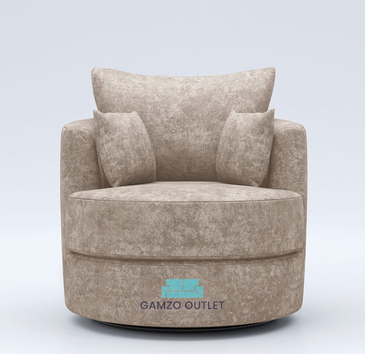 Alaska Fabric Swivel Chair