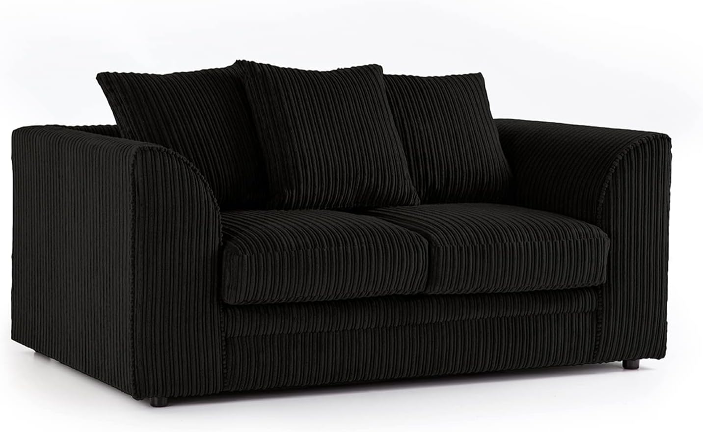 Jumbo Cord Fabric 2 Seater Scatter Back Sofa