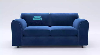 PLUSH FABRIC 2 SEATER FULL BACK SOFA