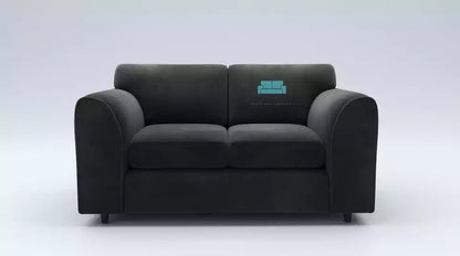 PLUSH FABRIC 2 SEATER FULL BACK SOFA