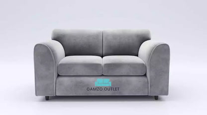 PLUSH FABRIC 2 SEATER FULL BACK SOFA